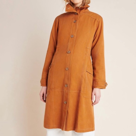 NWT Anthropologie Uma Utility Duster Cedar Jacket - Picture 4 of 8